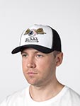 Бейсболка VON DUTCH арт. VD/0/CAS1/ART/WHI  (белый / черный)